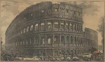 Appraisal: Giovanni Battista Piranesi Italian - Veduta dell' Anfiteatru Flavio Detto