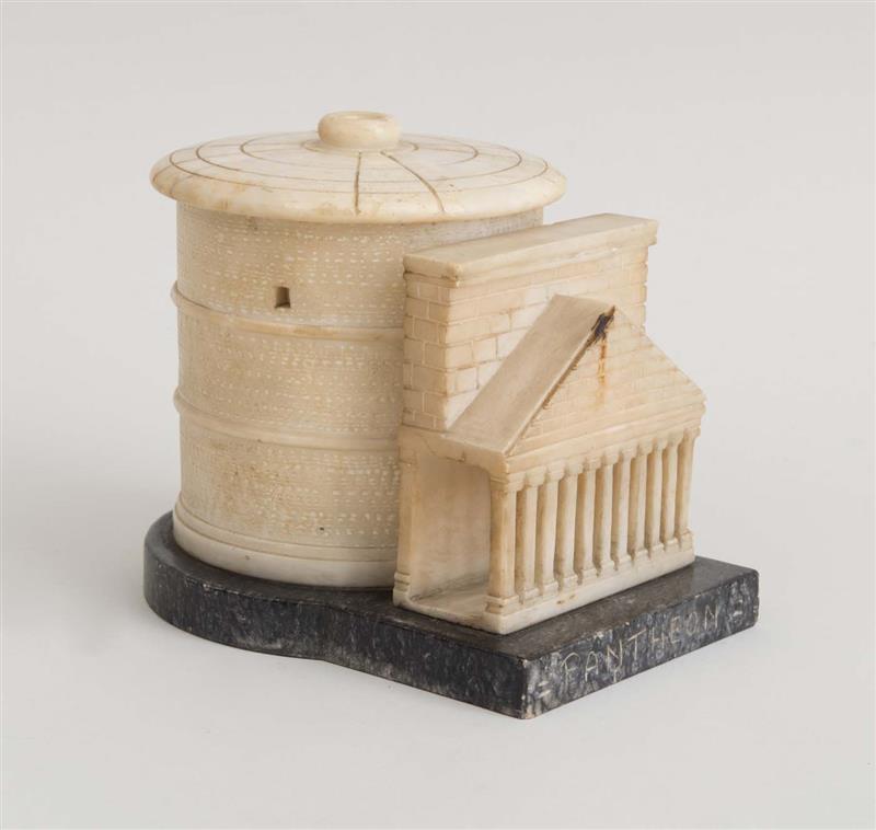 Appraisal: ITALIAN ALABASTER MODEL OF THE PANTHEON TH CENTURY With a