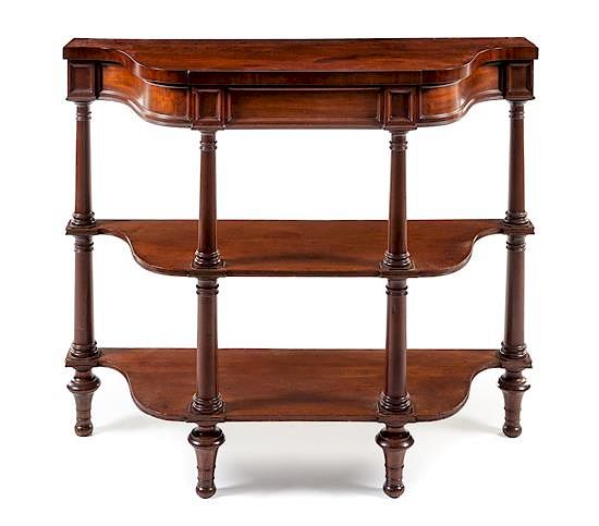 Appraisal: A William IV Mahogany Console Table Height x width x