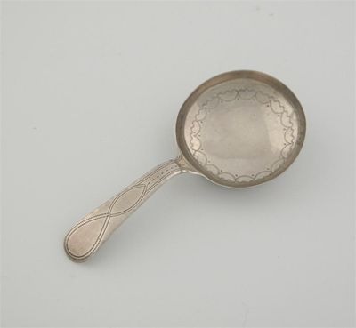 Appraisal: A George III spoon circular bowl pricked border by Joseph