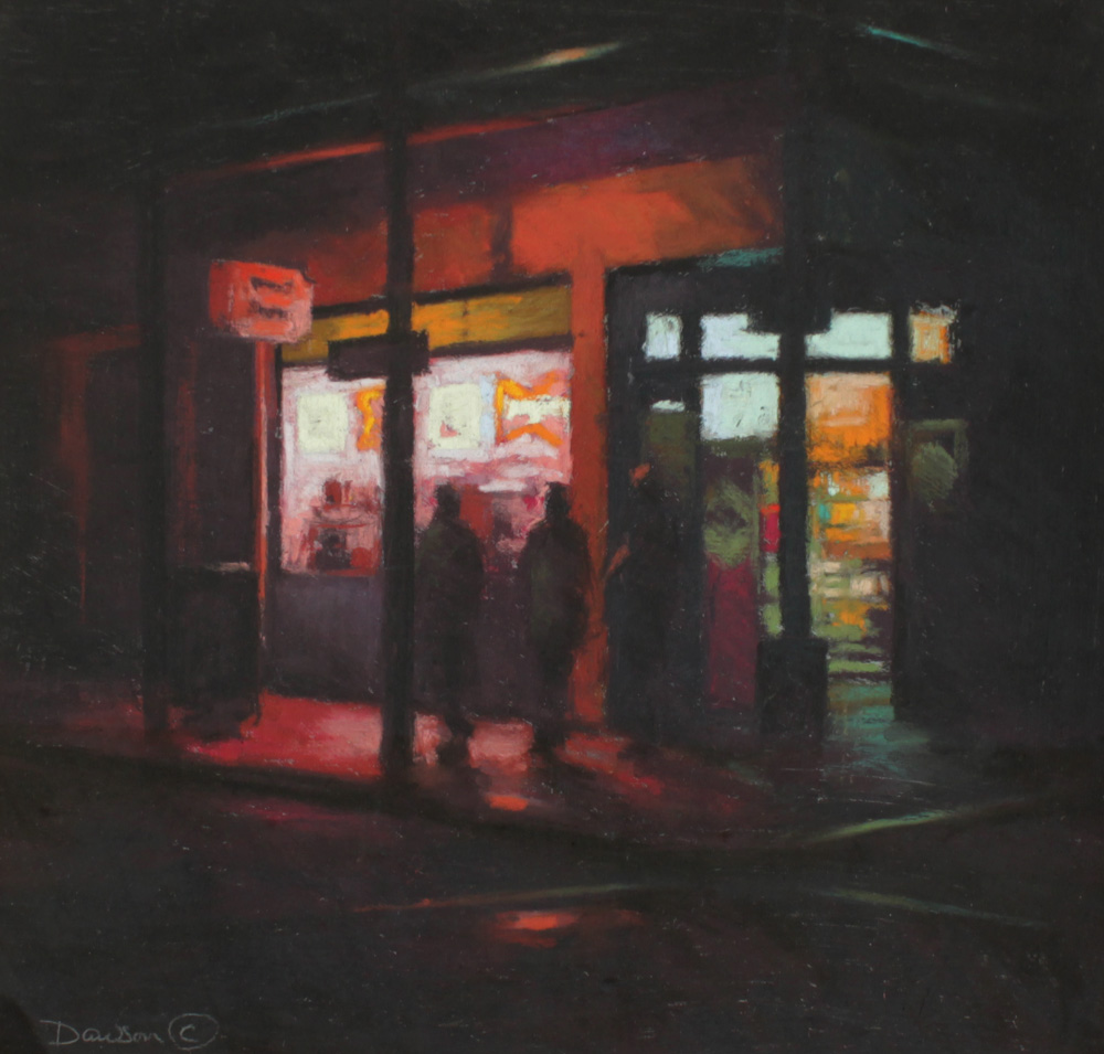 Appraisal: DAWSON Doug American - ''Night in the French Quarter'' Pastel