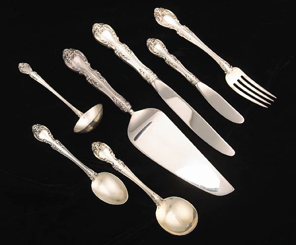 Appraisal: A sterling flatware setGorham Mfg Co Providence RIMelrose Comprising -