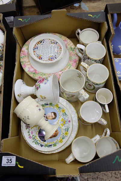 Appraisal: A collection of pottery to include Doulton poetic rose dinner