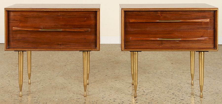 Appraisal: PAIR MID CENTURY MODERN END TABLE CIRCA A pair of