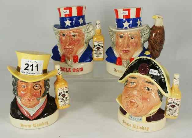 Appraisal: Royal Doulton Small Character Jugs Old Mr Turveydrop Uncle Sam