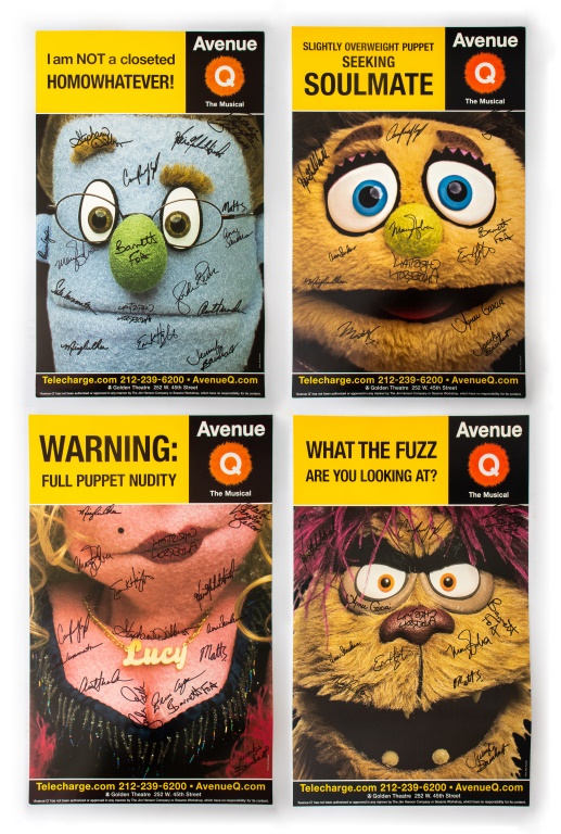 Appraisal: AVENUE Q THE MUSICAL SIGNED BROADWAY POSTER Avenue Q The