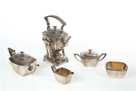 Appraisal: FIVE PIECE SILVER TEA SET Whiting Sterling Set includes a