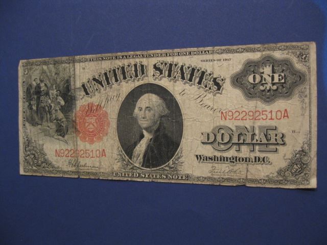 Appraisal: U S Legal Tender Note large size Speelman White