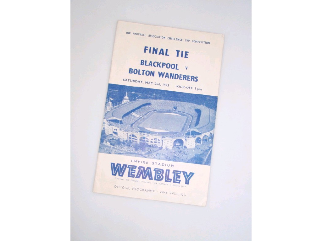 Appraisal: Blackpool v Bolton Wanderers FA Cup Final Tie May Programme