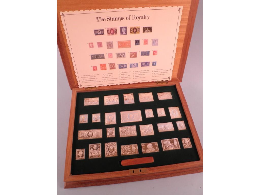 Appraisal: A Limited Edition set of silver stamps of the Royalty