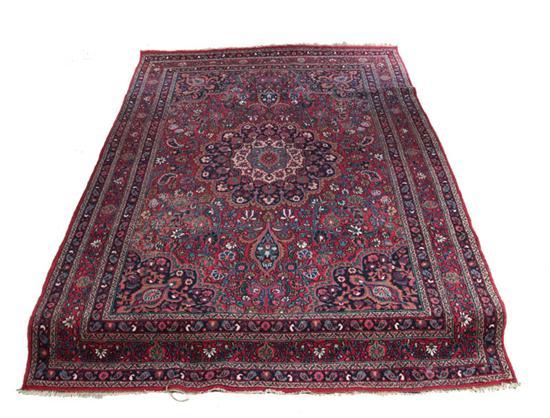 Appraisal: ORIENTAL RUG Persian mid th century Kerman style sixteen lobed