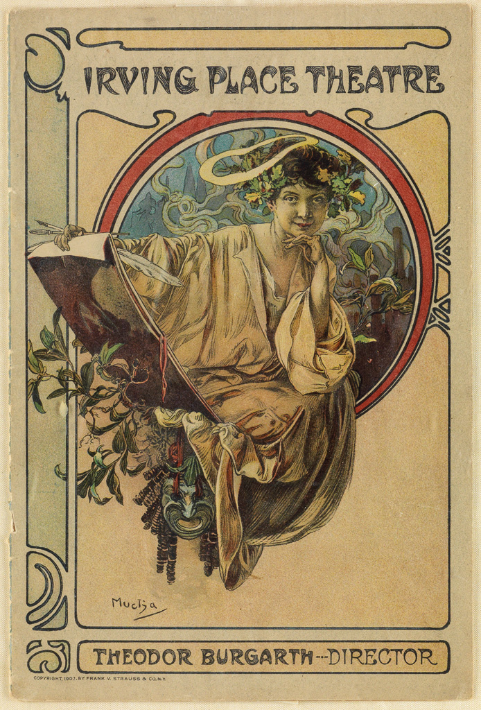 Appraisal: ALPHONSE MUCHA - IRVING PLACE THEATRE Complete program October st