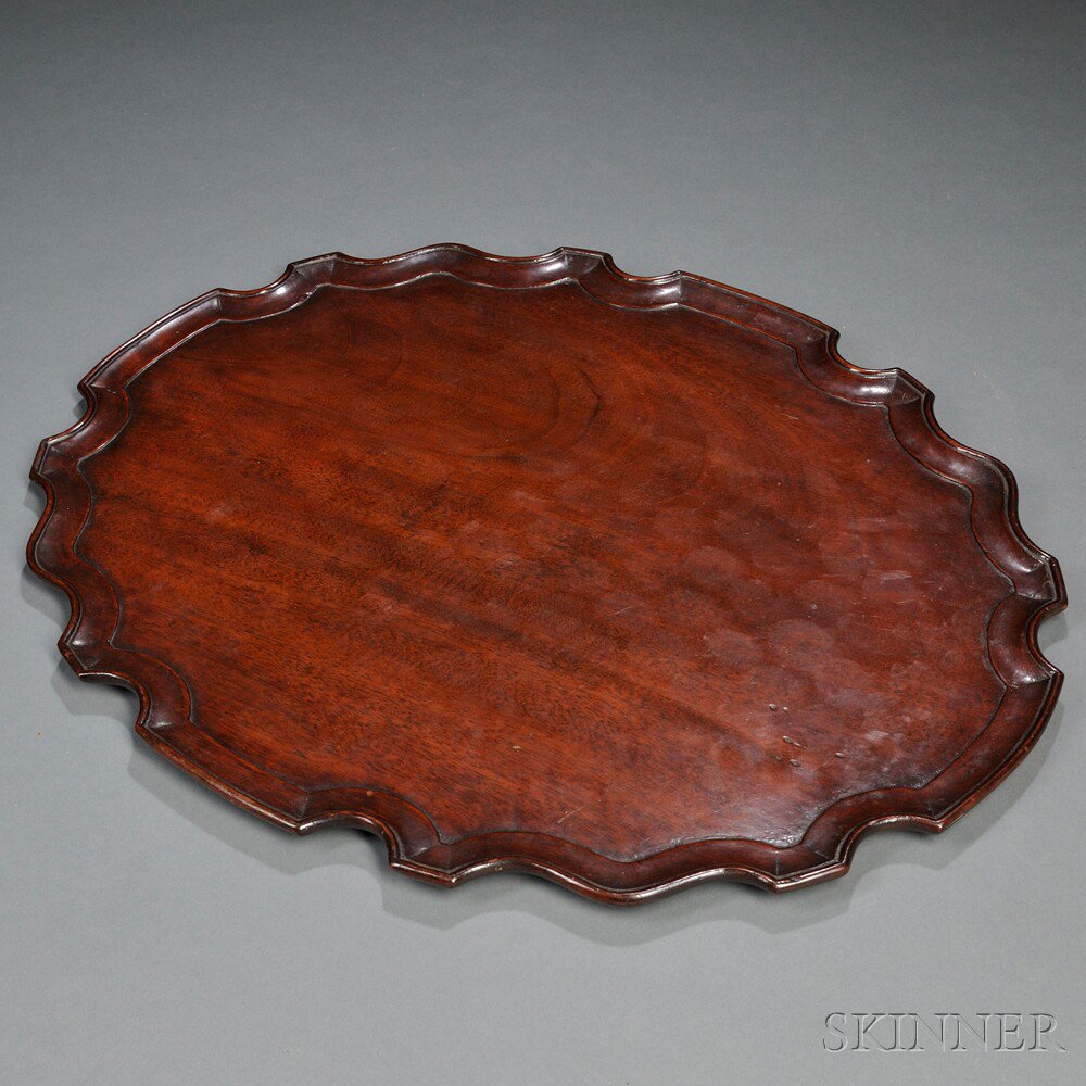 Appraisal: George III Mahogany Tea Tray late th early th century