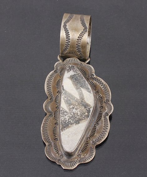 Appraisal: Anasazi Sterling Silver Stone Pendent Featured in this lot is