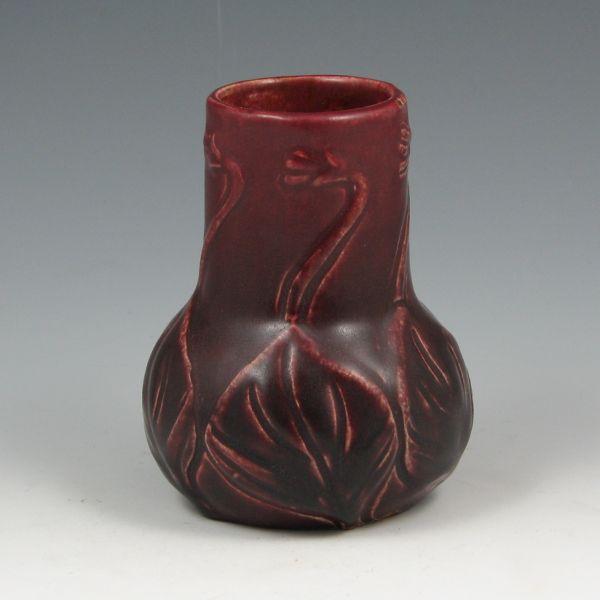 Appraisal: Van Briggle vase from with Mulberry glaze and stylized leaf