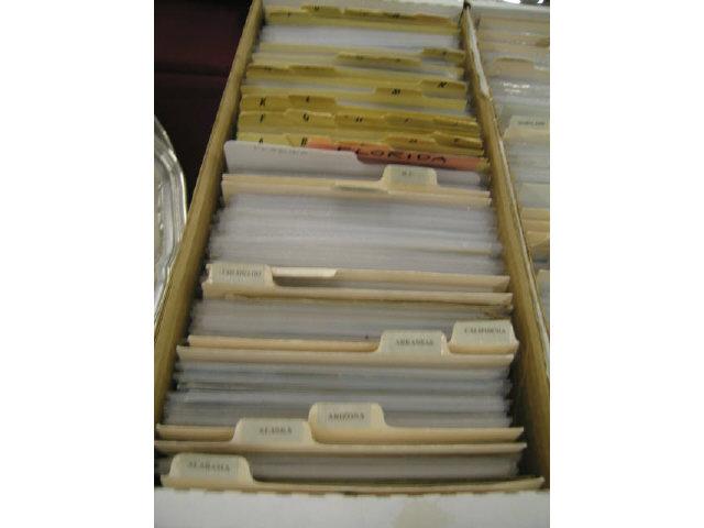 Appraisal: Box of Postcards States Alabama thru Florida approx