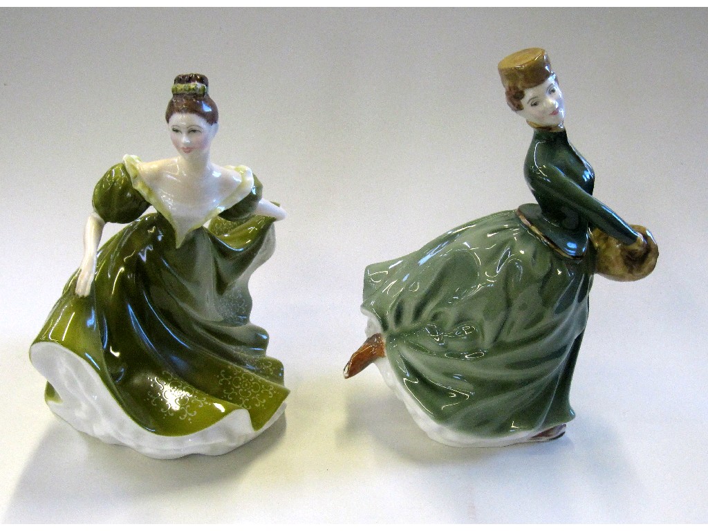 Appraisal: Two Royal Doulton figures 'Grace' HN and 'Lynne' HN