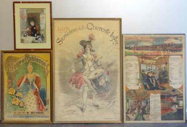 Appraisal: Vintage French Posters ''Semaine de la Charente infre'' - lithographic