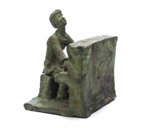 Appraisal: Monyo Simon Mihailescu-Nasturel Prince Monyo Romanian th century Pianist bronze