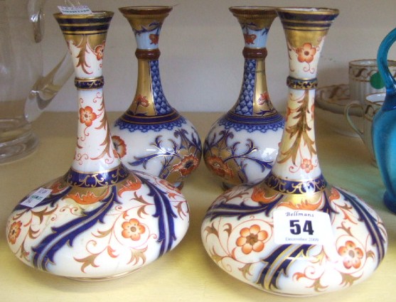 Appraisal: A pair of Moorcroft Macintyre Burslem vases of squat neck