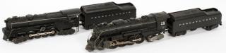 Appraisal: LIONEL POST-WAR O GAUGE RR LOCOMOTIVES AND TENDERS C -