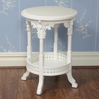 Appraisal: Ralph Lauren white painted side table Ralph Lauren white painted