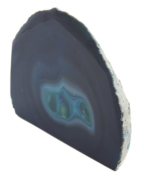 Appraisal: Sale Lot A Polished Geode having graduating shades of blue