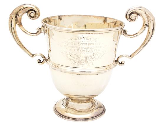 Appraisal: Sale Lot An English Silver Loving Cup George Nathan Ridley