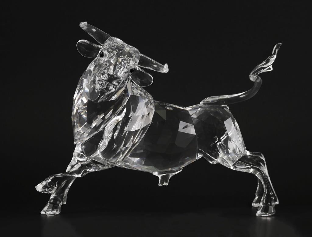 Appraisal: The clear Bull was the fourth Numbered Limited Edition produced