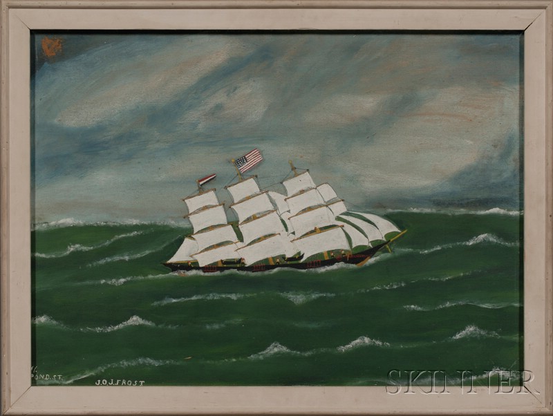 Appraisal: Jonathan Orne Johnson J O J Frost American - Clipper