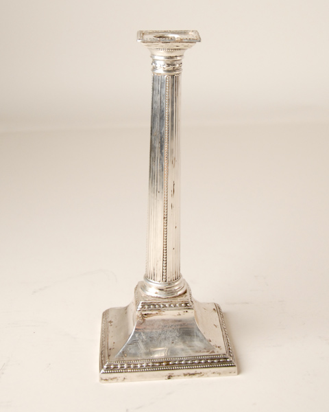 Appraisal: A Sheffield George III Sterling Candlestick with date marks for