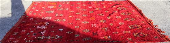 Appraisal: Sale Lot A Moroccan Wool Rug feet inches x feet