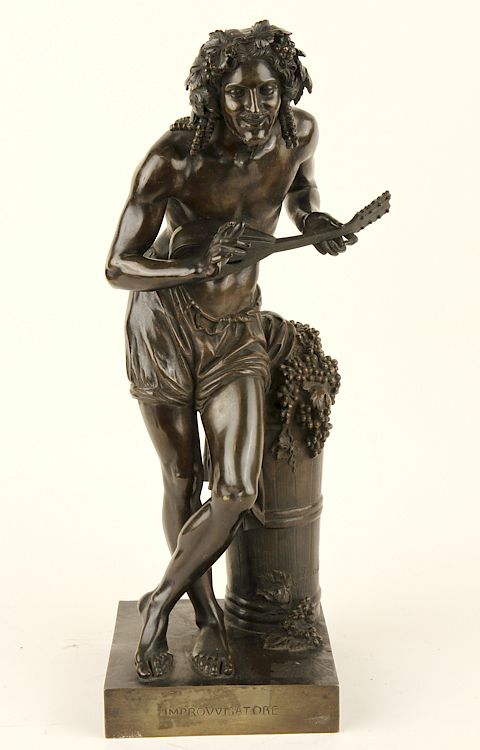 Appraisal: FRANCISQUE JOSEPH DURET BRONZE BACCHUS SIGNED Francisque Joseph Duret French