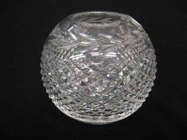 Appraisal: Waterford Cut Crystal Rose Bowl diamond vine design - ''