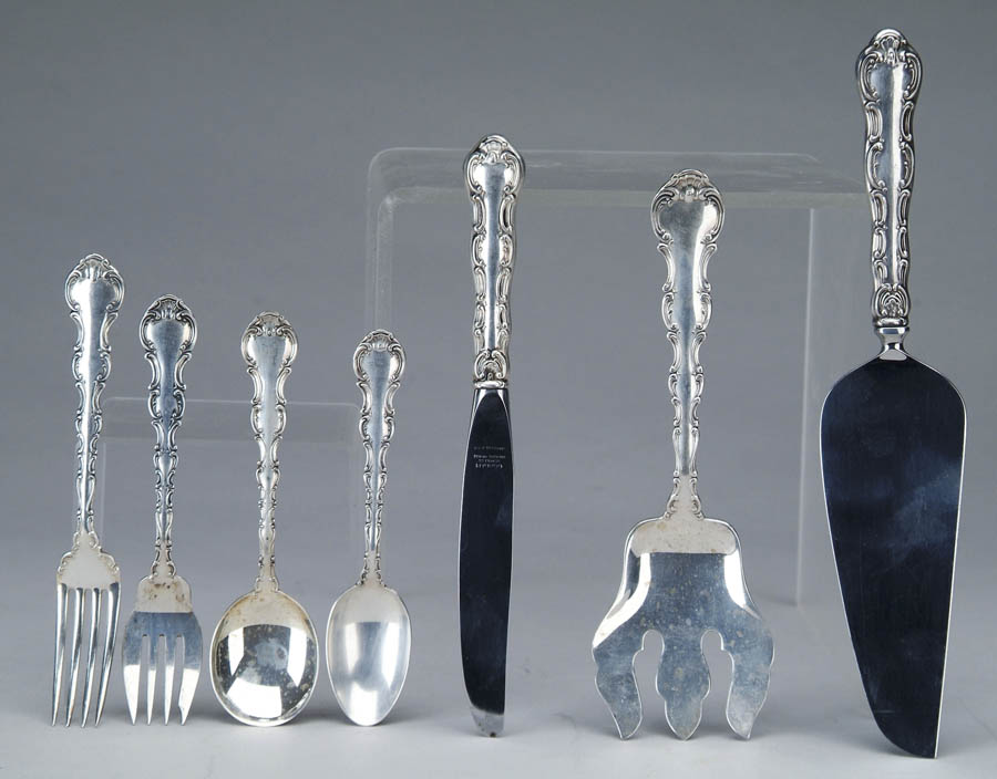 Appraisal: SIXTY-TWO PIECE LUNCHEON FLATWARE SET BY GORHAM IN THE STRASBOURG