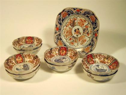 Appraisal: Eight Japanese Imari pattern porcelain bowls th century