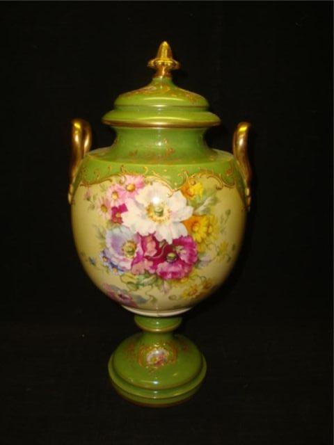 Appraisal: Royal Bonn Porcelain Lidded Urn From a Larchmont home Dimensions