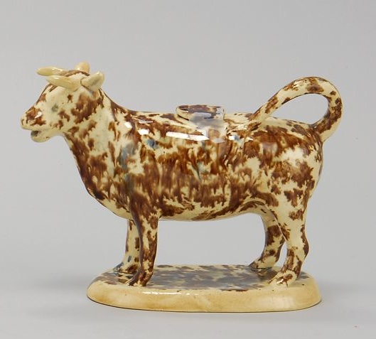 Appraisal: ROCKINGHAM COW-FORM CREAMER th CenturyHeight Length