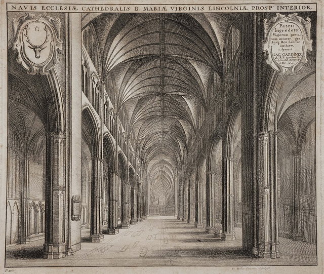 Appraisal: WENCESLAUS HOLLAR'Navis Ecclesiae Cathedralis B Mariae Virgins Lincolniae Prosp Interior'