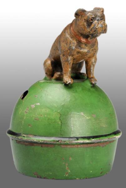 Appraisal: Lead Dog on Ball Still Bank Condition Excellent Size T