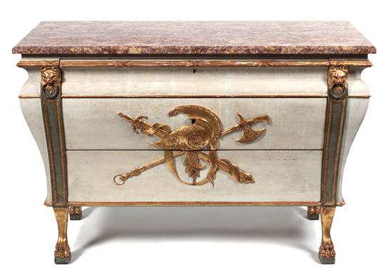 Appraisal: Sale Lot An Italian Neoclassical Style Painted and Parcel Gilt