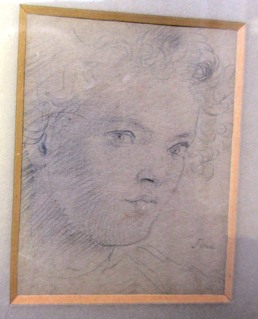 Appraisal: Attributed to Augustus Edwin John - 'Duni' pencil bears a