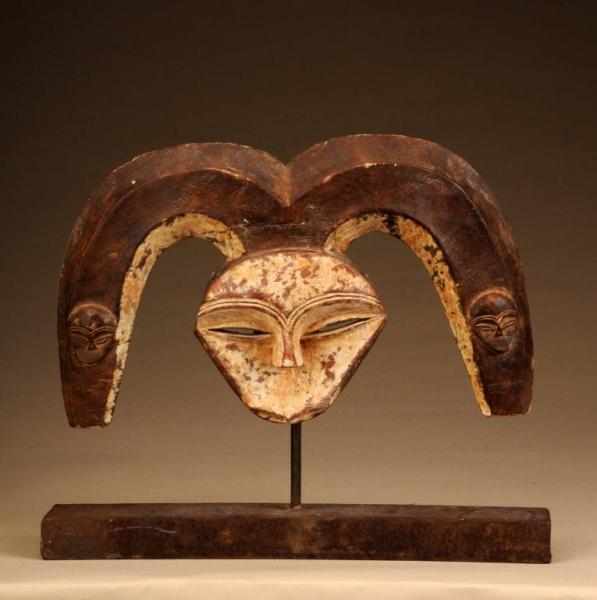 Appraisal: Pair of African Masks Description Made of wood Condition Good