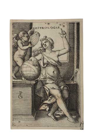 Appraisal: GEORG PENCZ Three engravings Dialectica Musica Astrologia Each circa Each