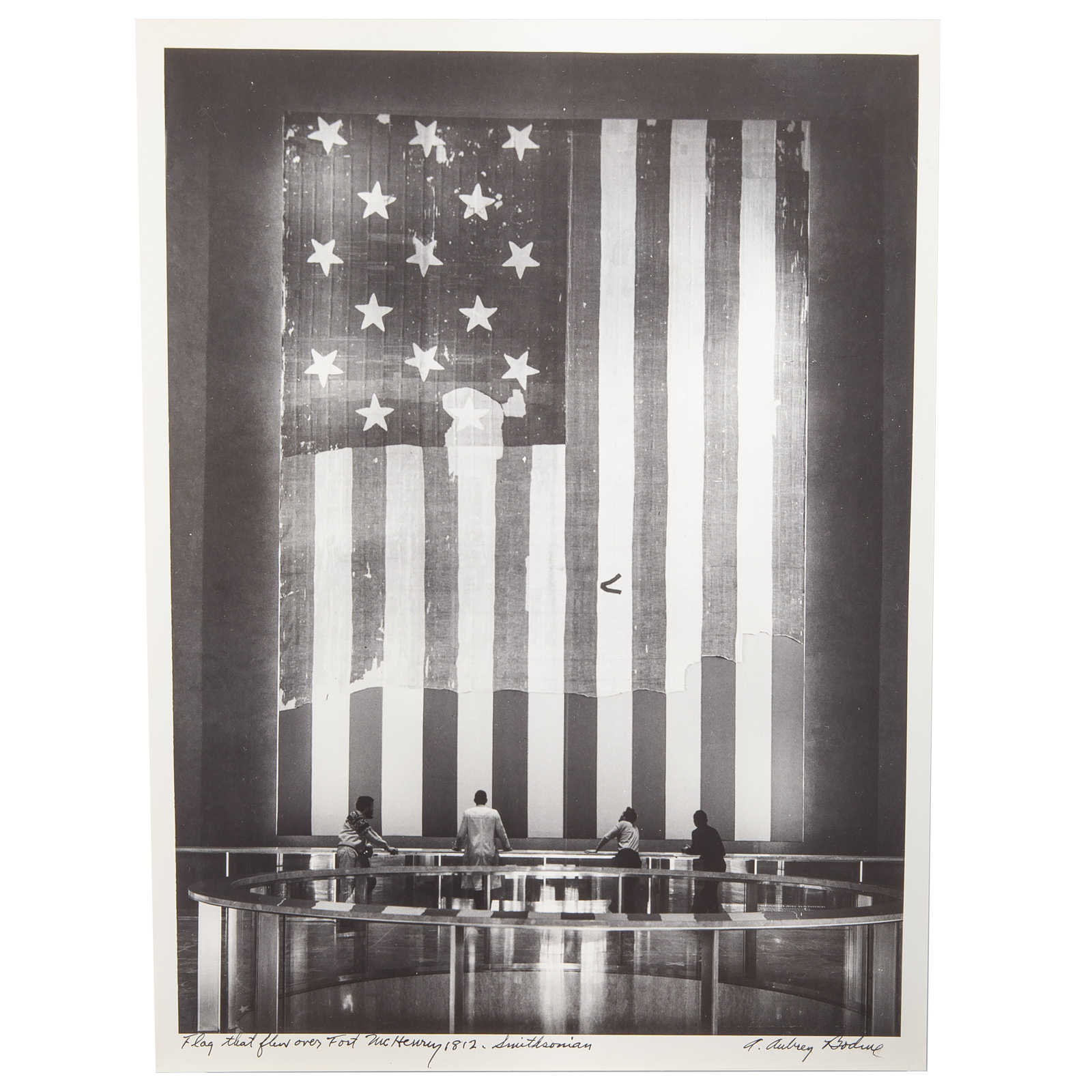 Appraisal: A AUBREY BODINE FLAG THAT FLEW OVER FORT American -