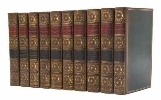 Appraisal: RIVIERE SHAKESPEARE WILLIAM The Works London Robt Riviere Son vols