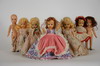 Appraisal: DOLLS - Lot of seven hard plastic Nancy Ann Storybook