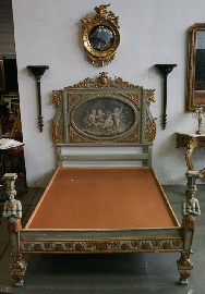 Appraisal: A late th century painted Italian bed