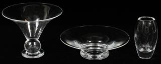 Appraisal: GLASS LOT STEUBEN ORREFORS PIECES GLASS LOT STEUBEN ORREFORS PIECES