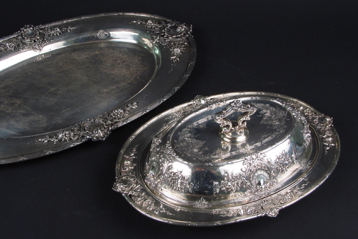 Appraisal: TWO SUPERB STERLING SILVER PIECES by J E Caldwell Co